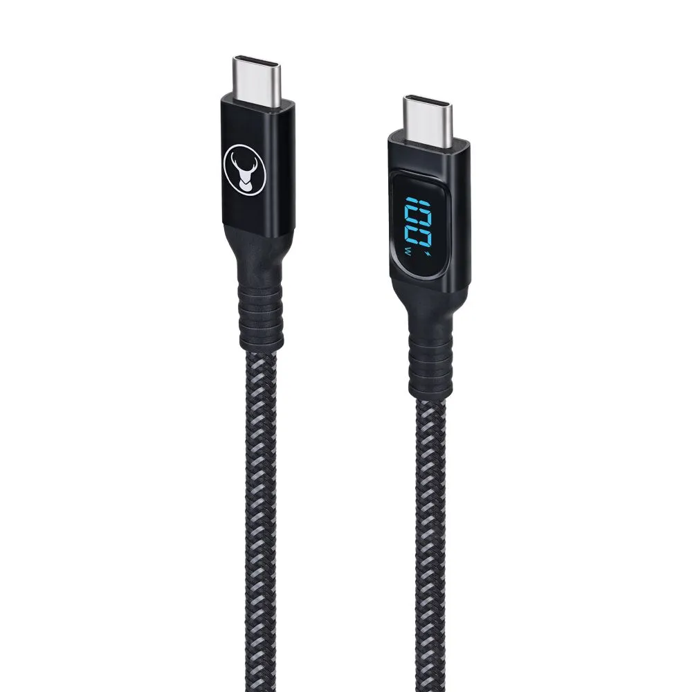 Bonelk USB-C Cable - Long Lifespan, 100W, 1.5m Length, Black