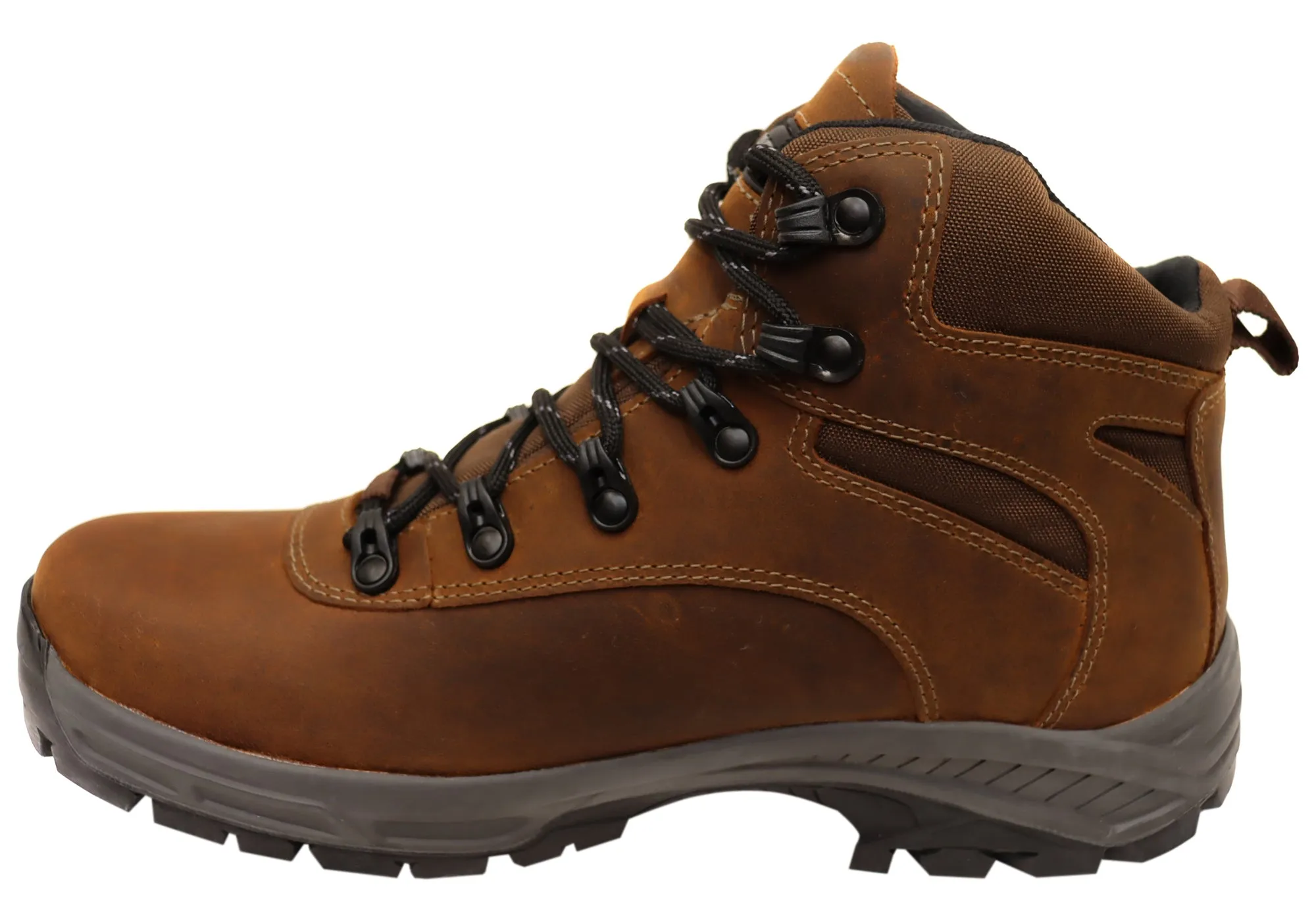 Bradok Aconcagua Mens Comfort Leather Hiking Boots Made In Brazil