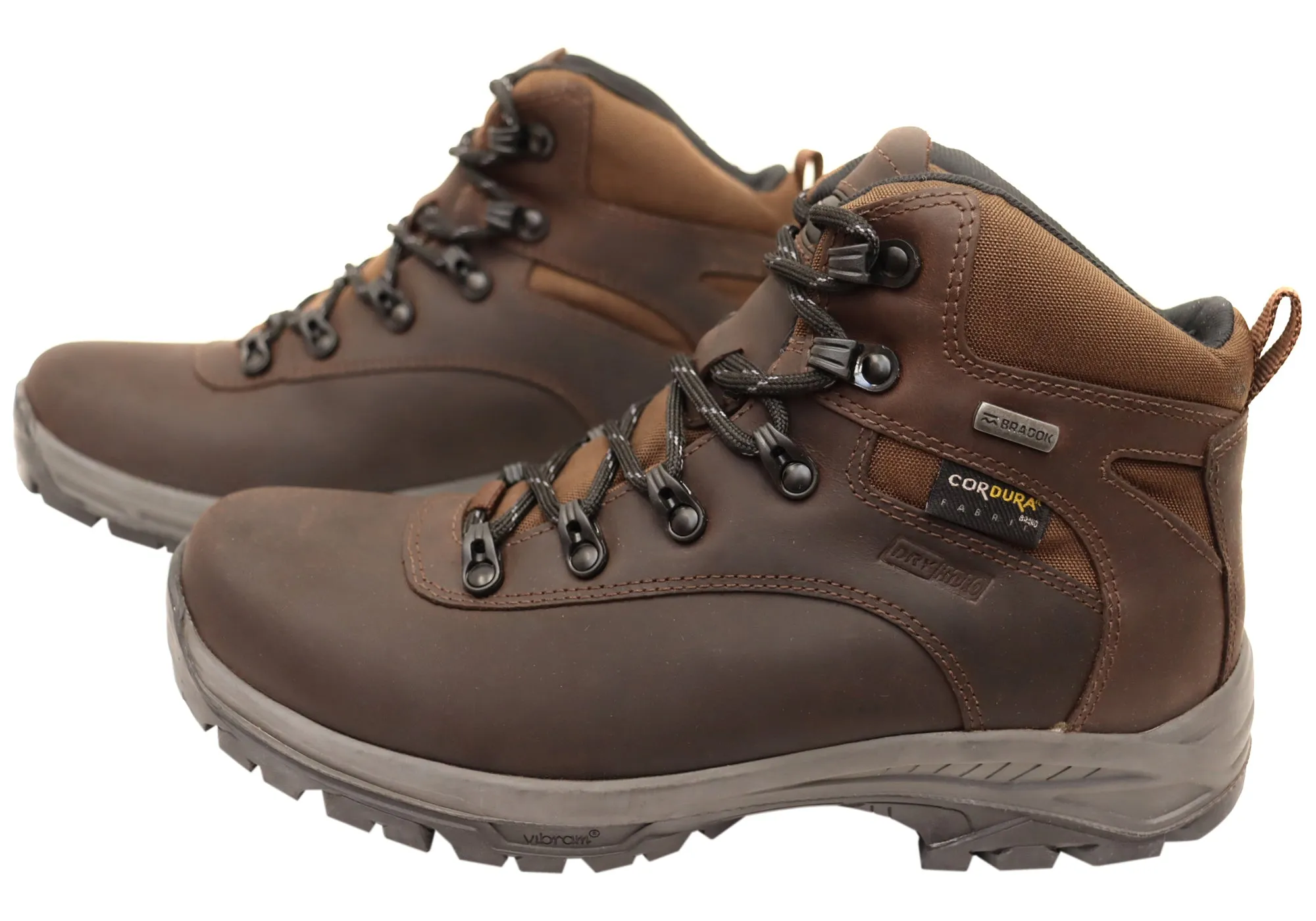 Bradok Aconcagua Mens Comfort Leather Hiking Boots Made In Brazil