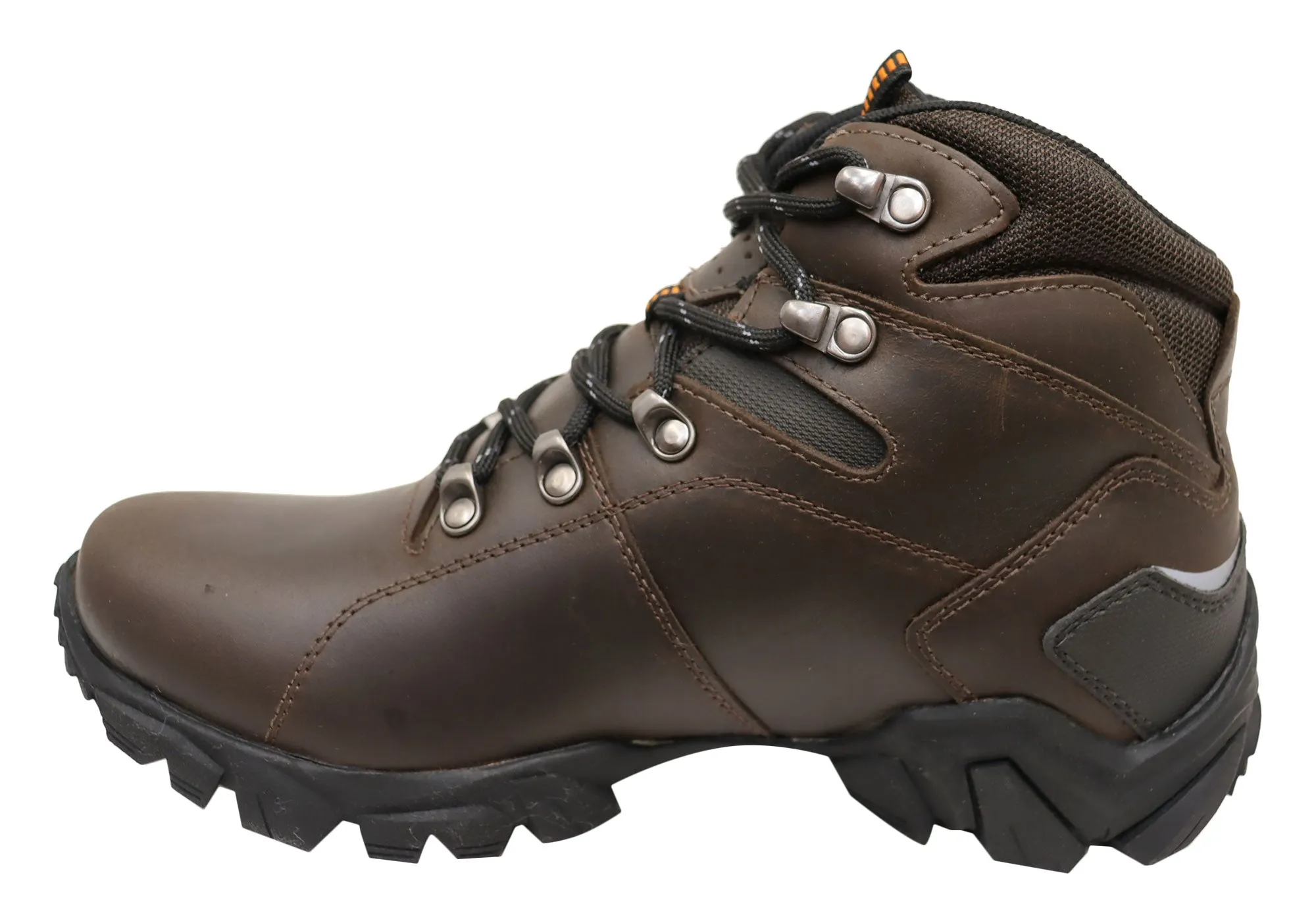 Bradok Raptor 2 Mens Comfortable Leather Hiking Boots Made In Brazil