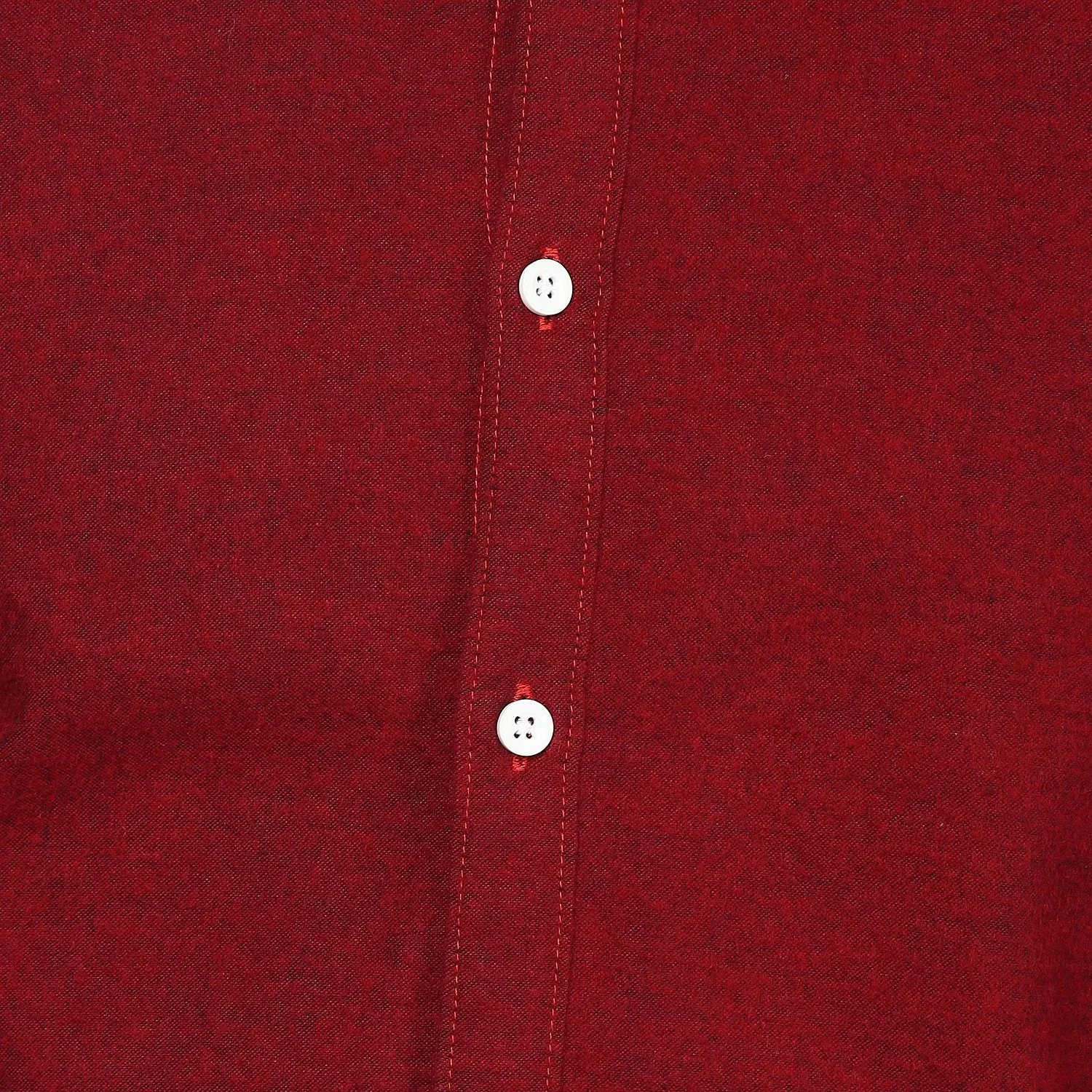 Bright Red Brushed Cotton Shirt