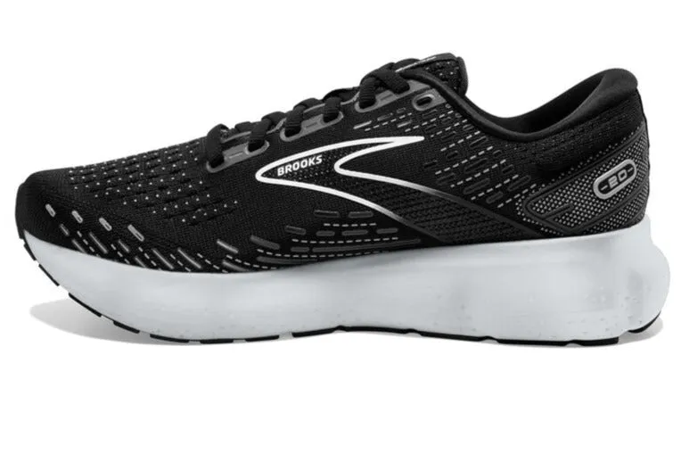 Brooks Glycerin 20 - Black/White/Alloy, D Width, Mens