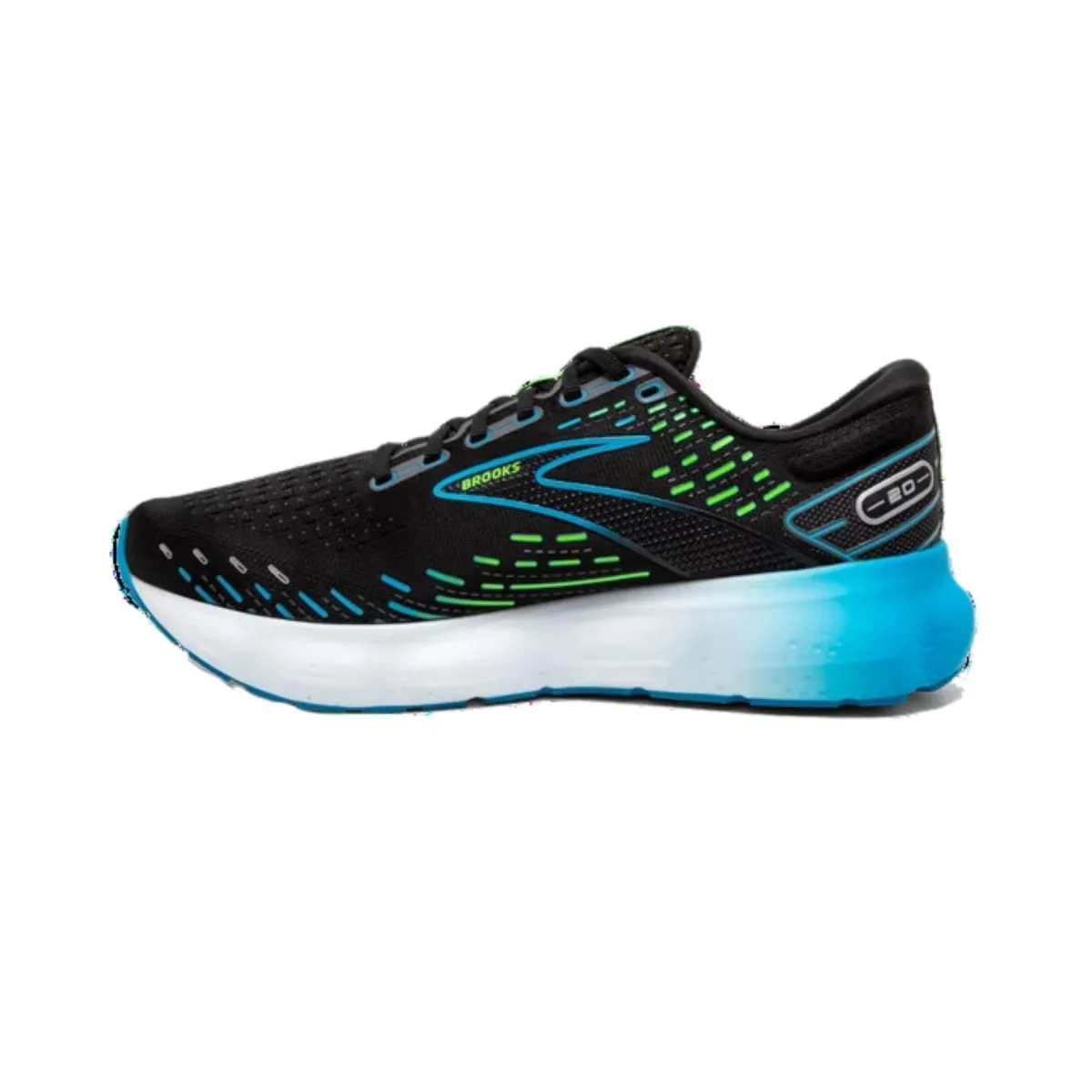 Brooks Glycerin 20 Running Shoes - Black Blue Green