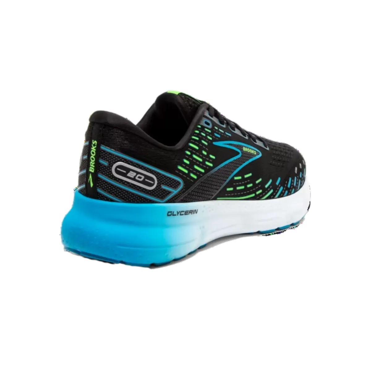 Brooks Glycerin 20 Running Shoes - Black Blue Green