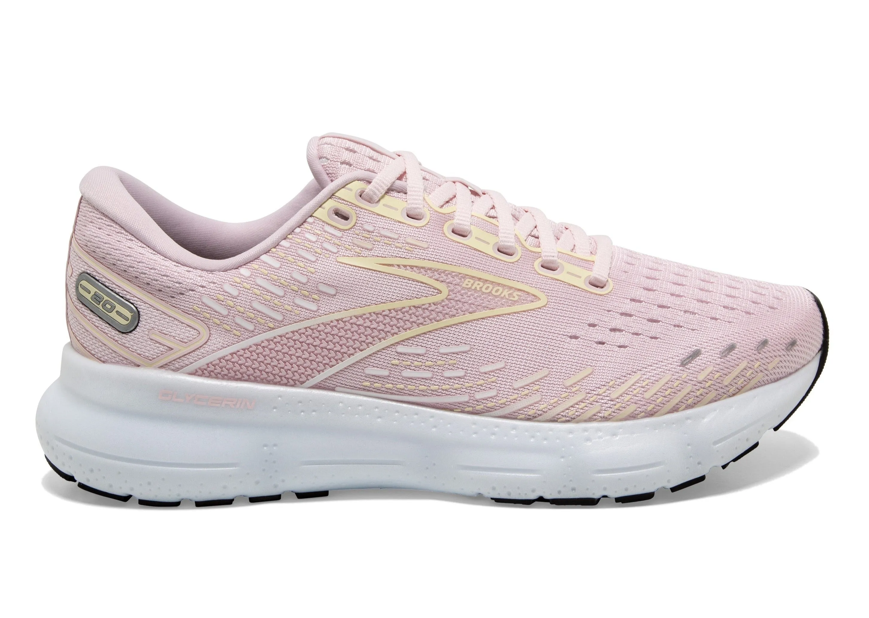 Brooks Glycerin 20 Womens Running Shoes - Pink/Yellow/White