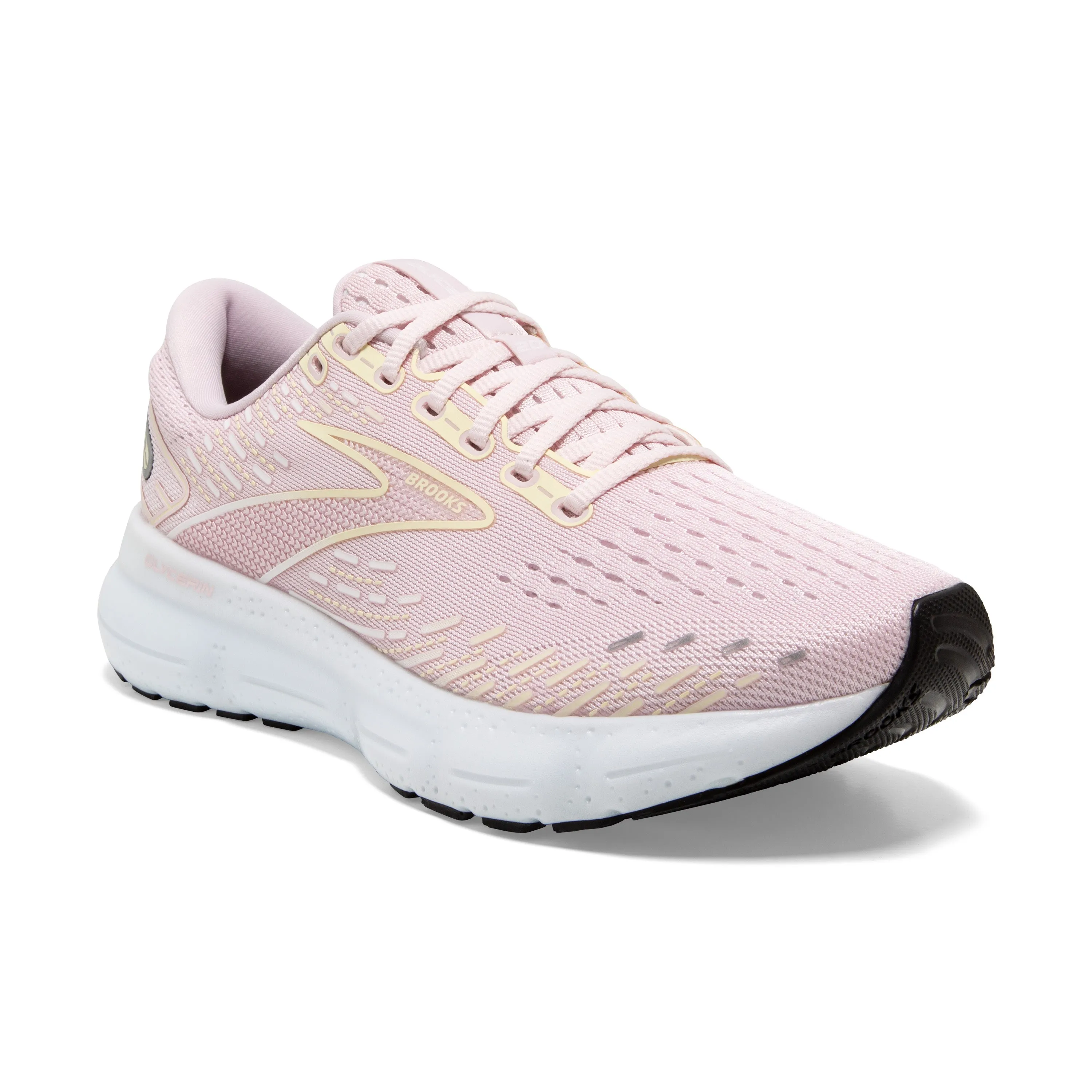 Brooks Glycerin 20 Womens Running Shoes - Pink/Yellow/White