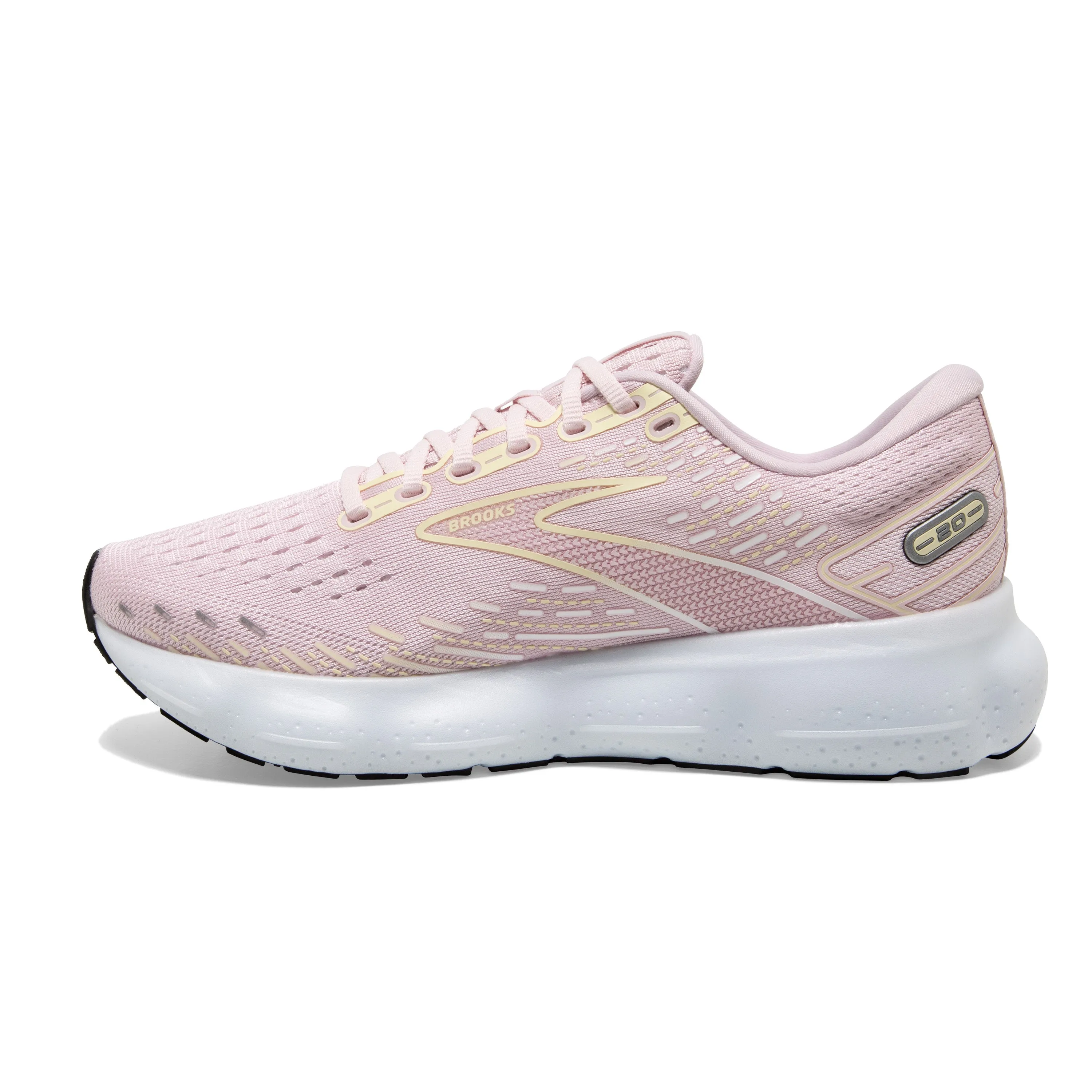 Brooks Glycerin 20 Womens Running Shoes - Pink/Yellow/White