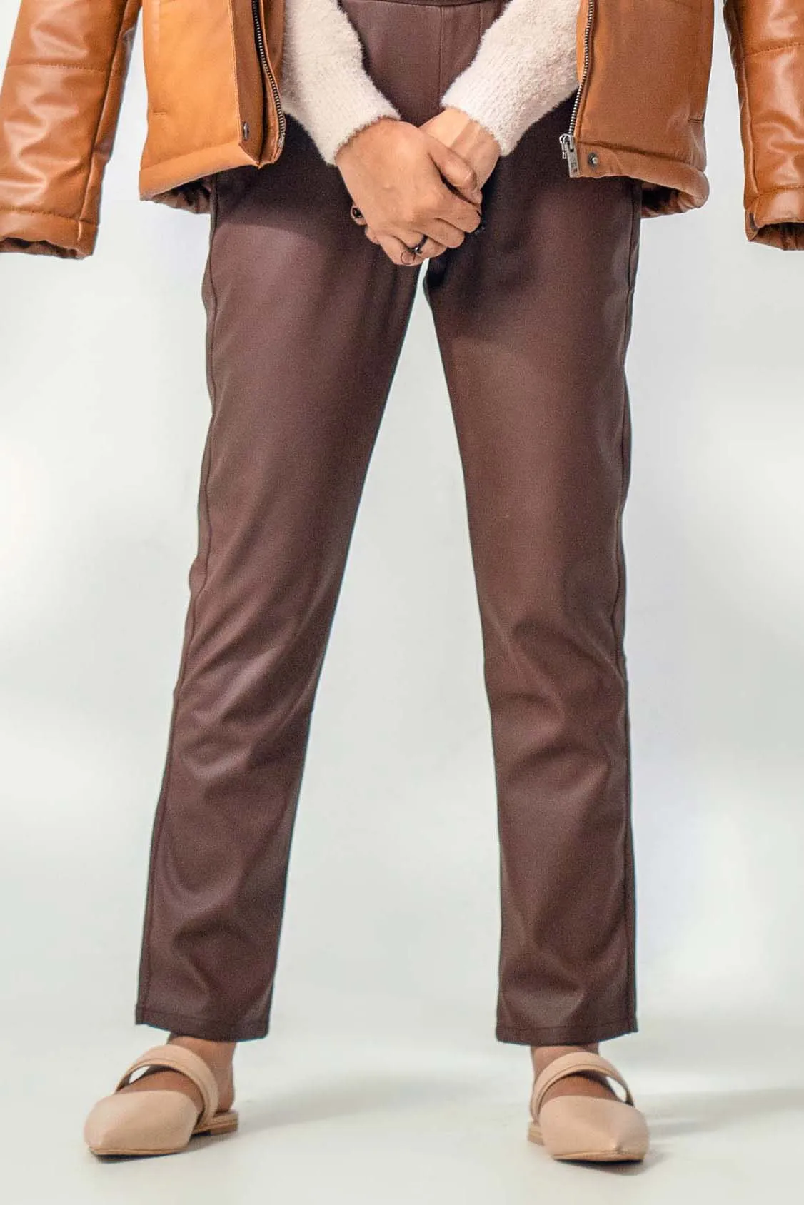 Brown Leather Pants