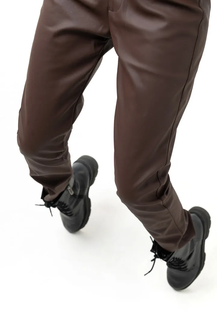 Brown Leather Pants