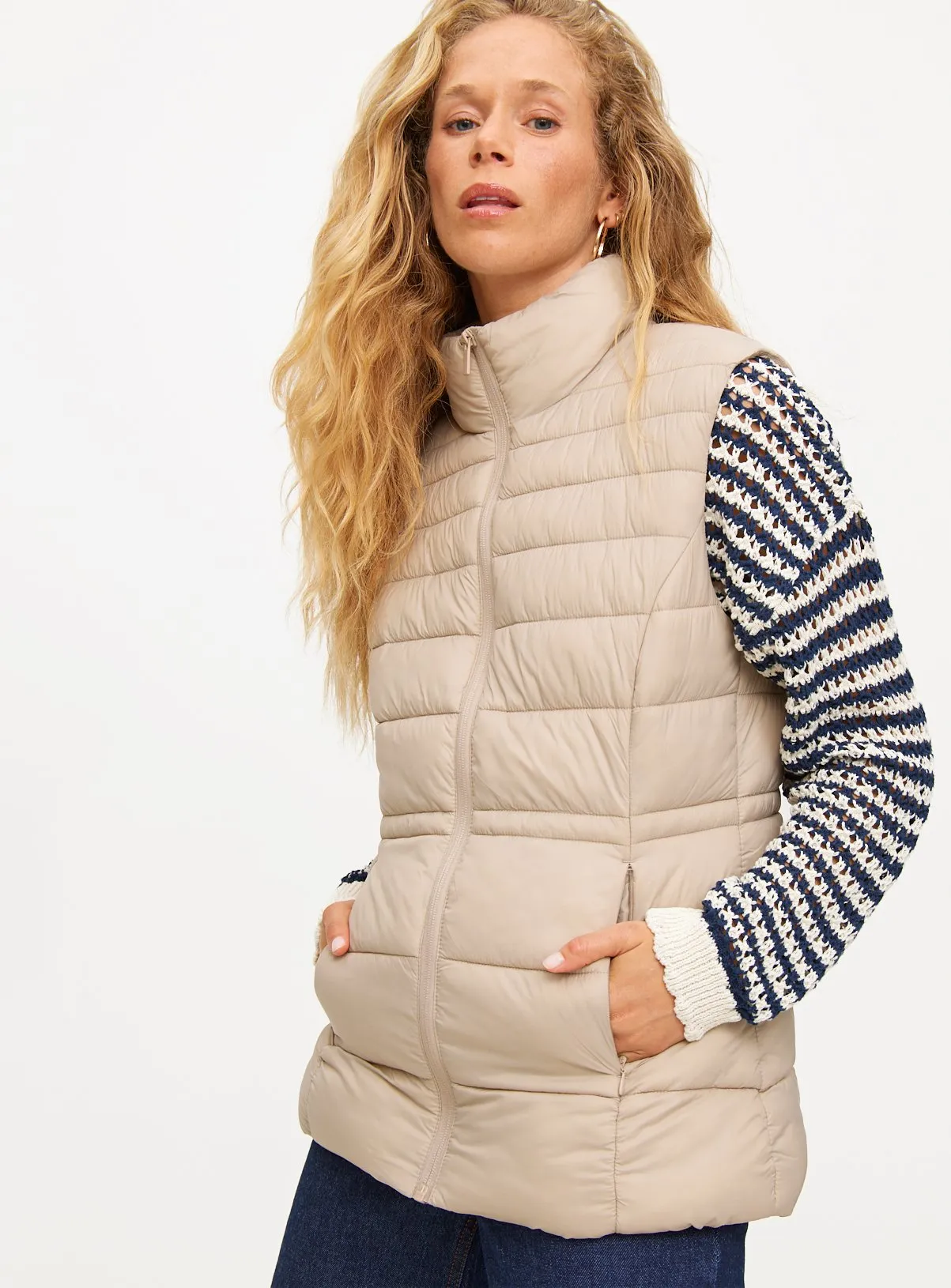 Buy Stone Lightweight Padded Gilet XXL | Coats | Tu