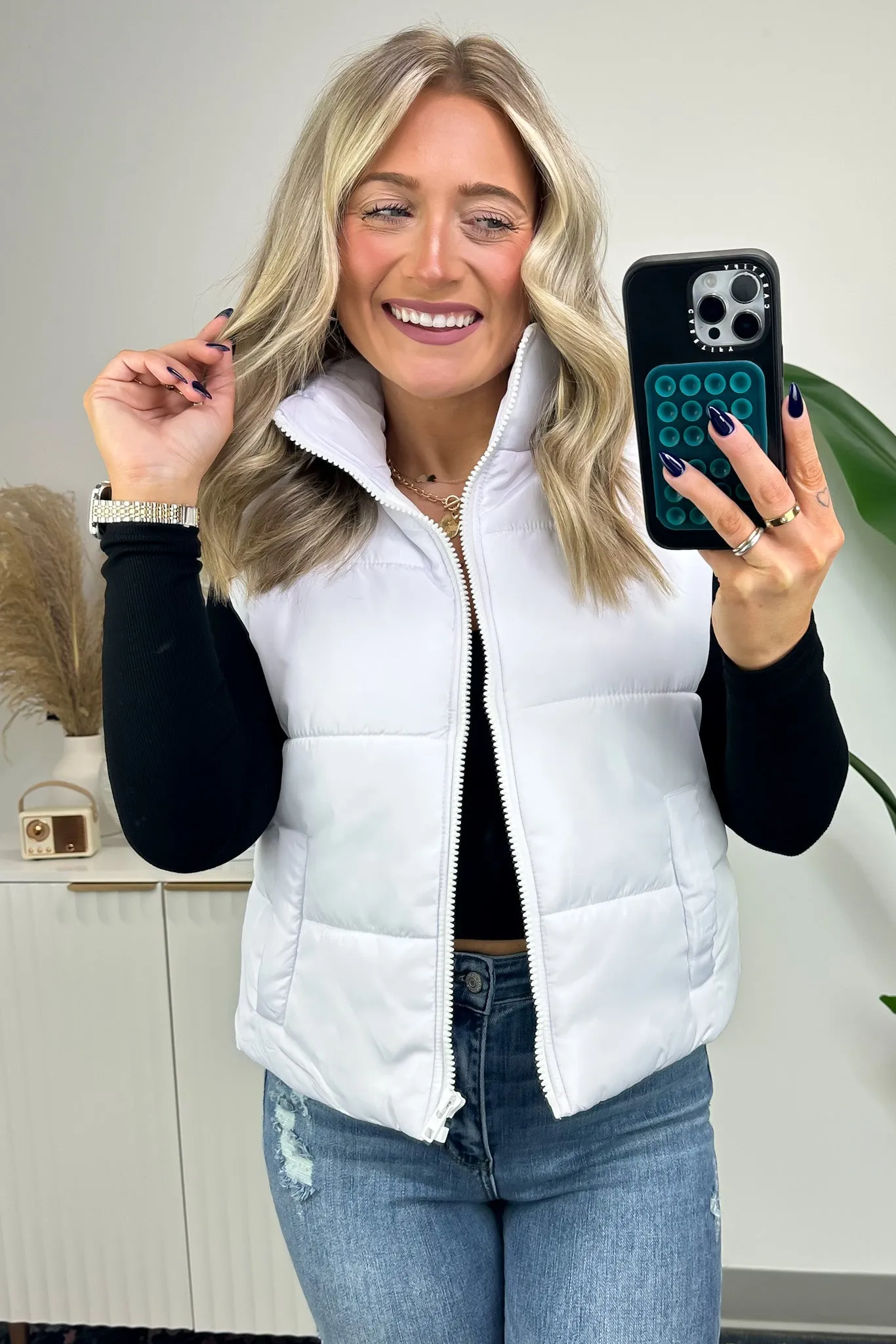 Cabin Cozy Puffer Vest - On Sale Now