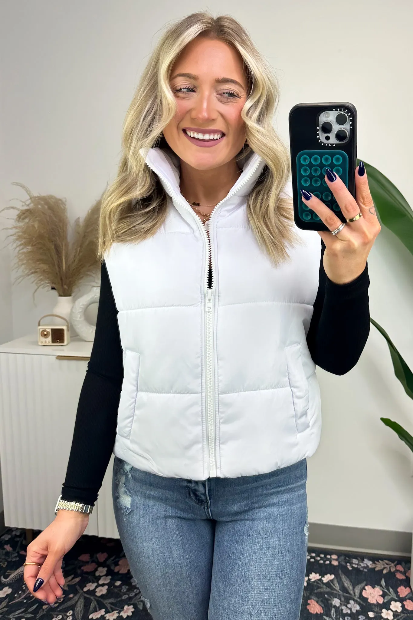 Cabin Cozy Puffer Vest - On Sale Now