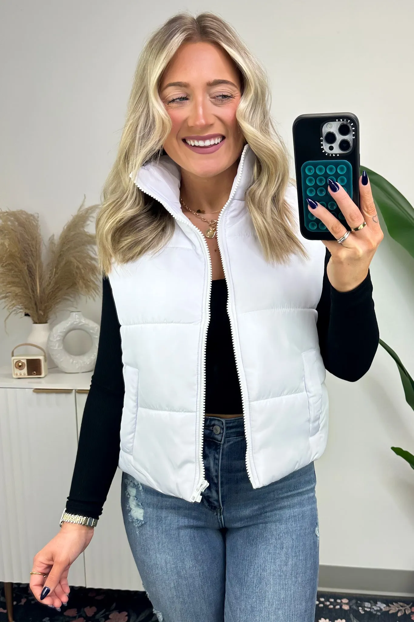 Cabin Cozy Puffer Vest - On Sale Now