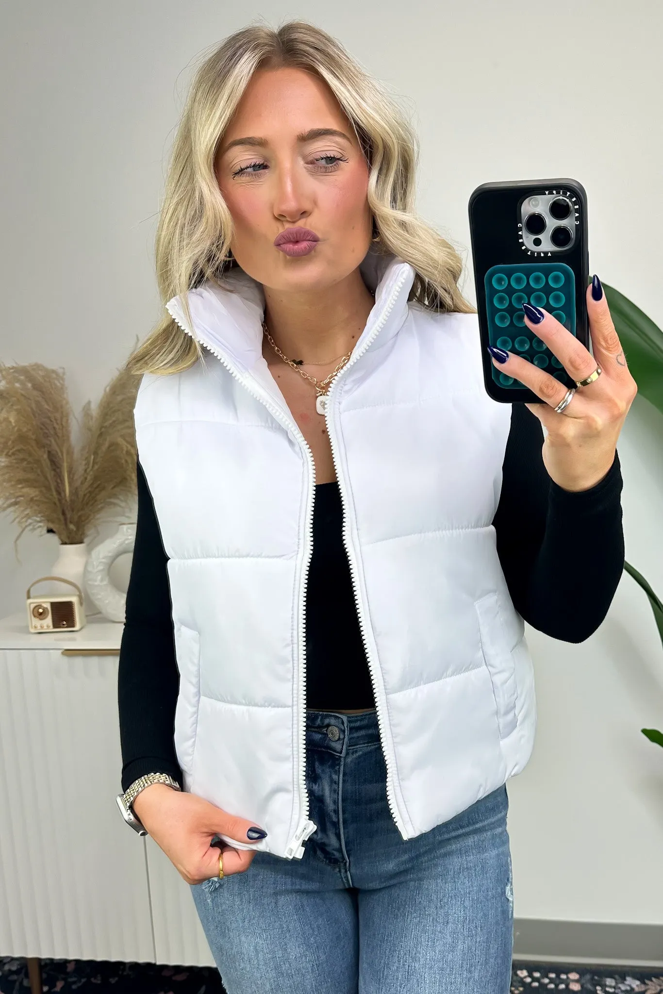 Cabin Cozy Puffer Vest - On Sale Now