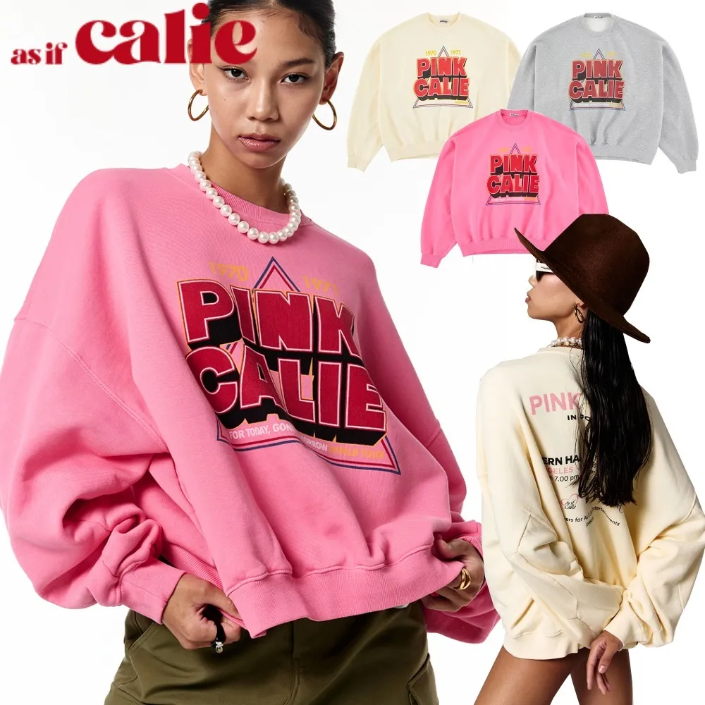 Calie Street Style Long Sleeve Logo Hoodies & Sweatshirts