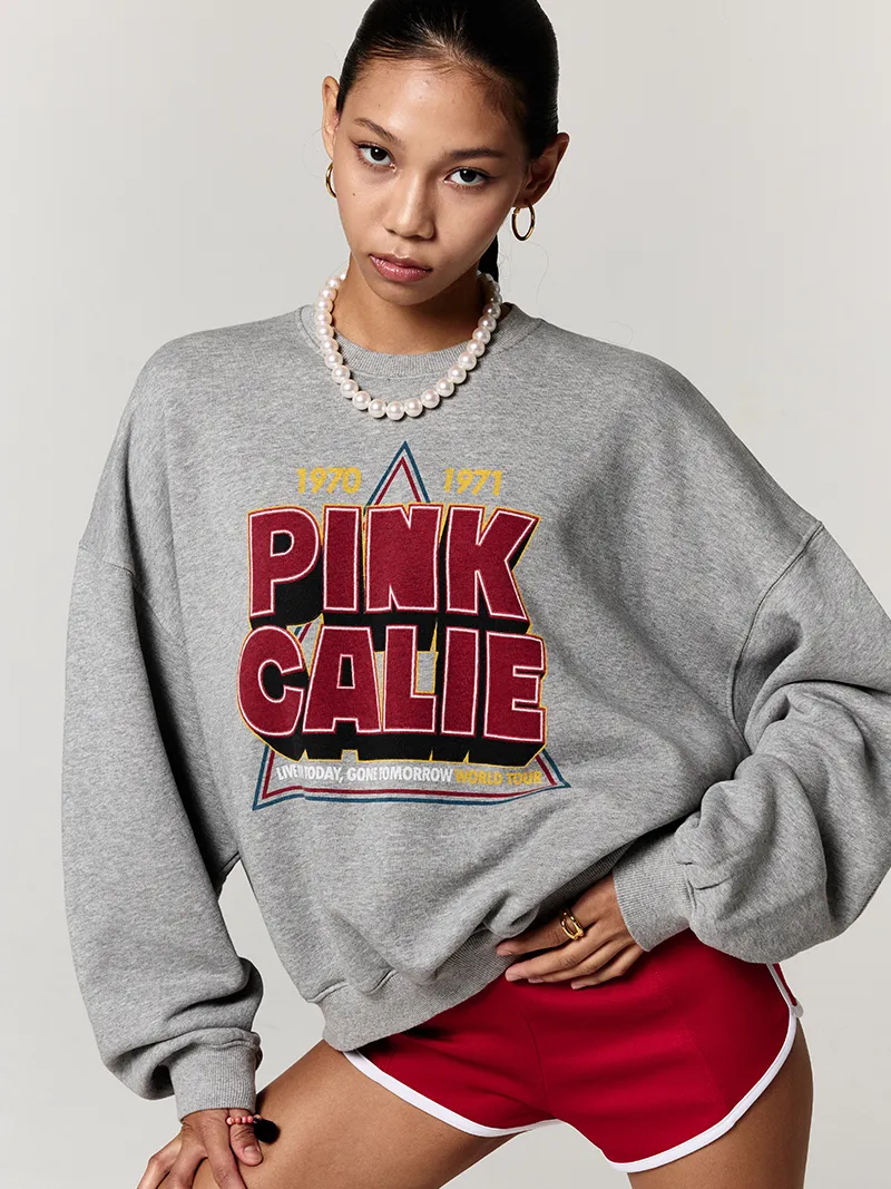 Calie Street Style Long Sleeve Logo Hoodies & Sweatshirts