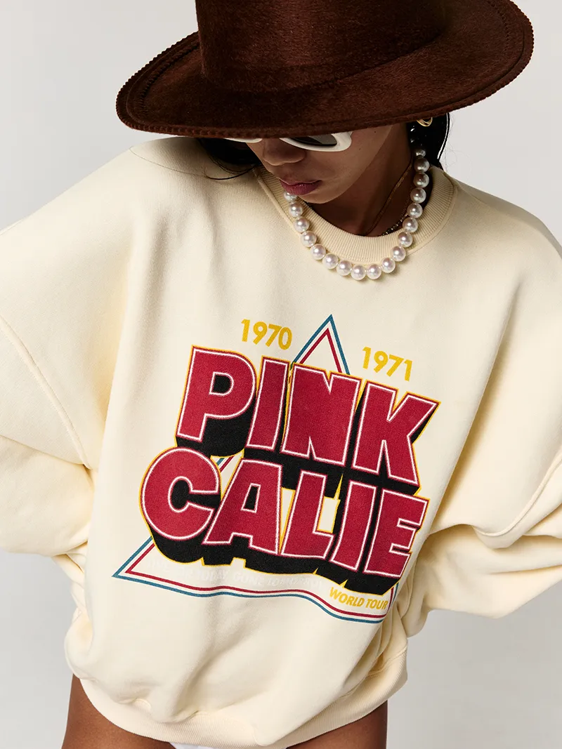 Calie Street Style Long Sleeve Logo Hoodies & Sweatshirts