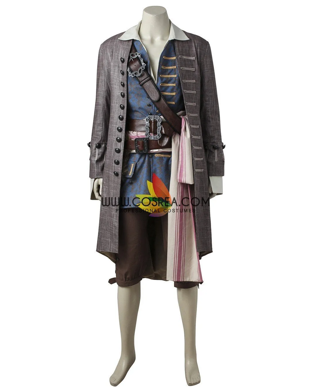 Captain Jack Sparrow costume Pirates of the Caribbean Dead Man Tell No Tales cosplay