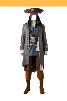 Captain Jack Sparrow costume Pirates of the Caribbean Dead Man Tell No Tales cosplay