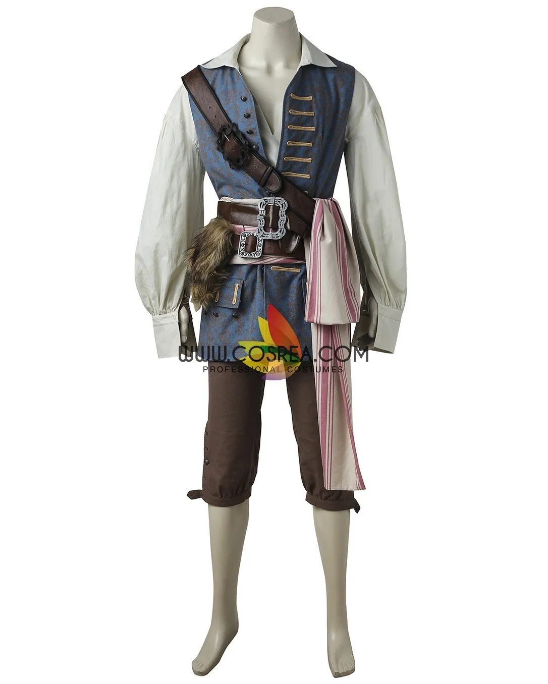 Captain Jack Sparrow costume Pirates of the Caribbean Dead Man Tell No Tales cosplay