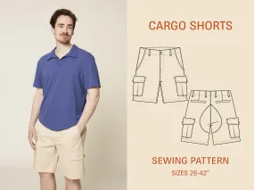 Cargo Shorts sewing pattern - Plus size 26 to 42