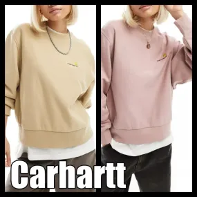 Carhartt Crew Neck Long Sleeves Cotton Oversized Logo Shirt