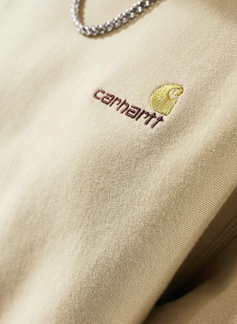 Carhartt Crew Neck Long Sleeves Cotton Oversized Logo Shirt