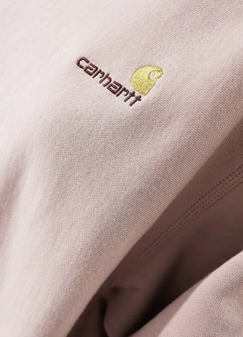 Carhartt Crew Neck Long Sleeves Cotton Oversized Logo Shirt