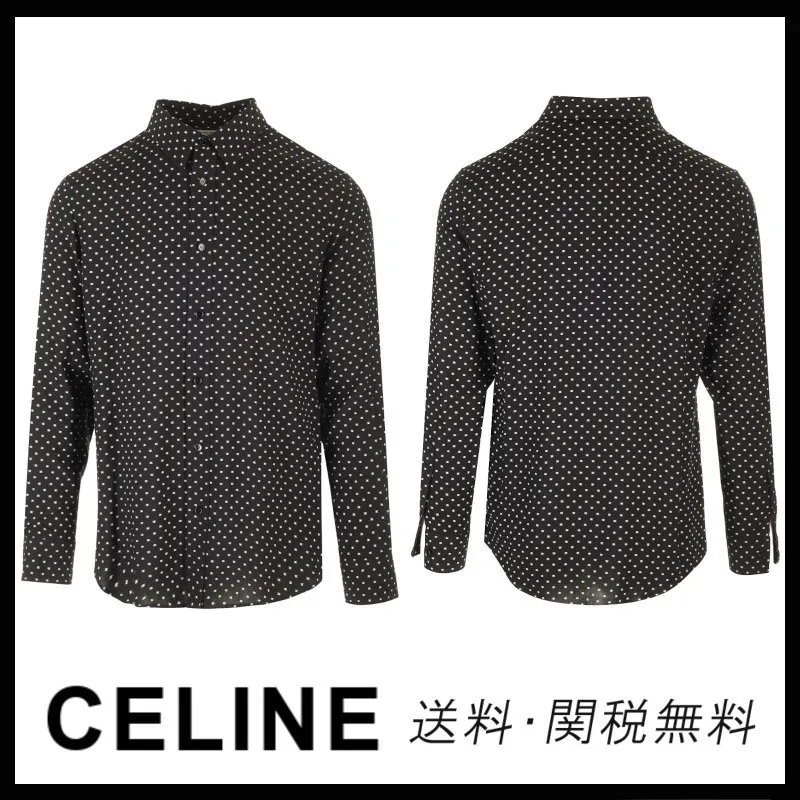 Celine loose shirt printed viscose.