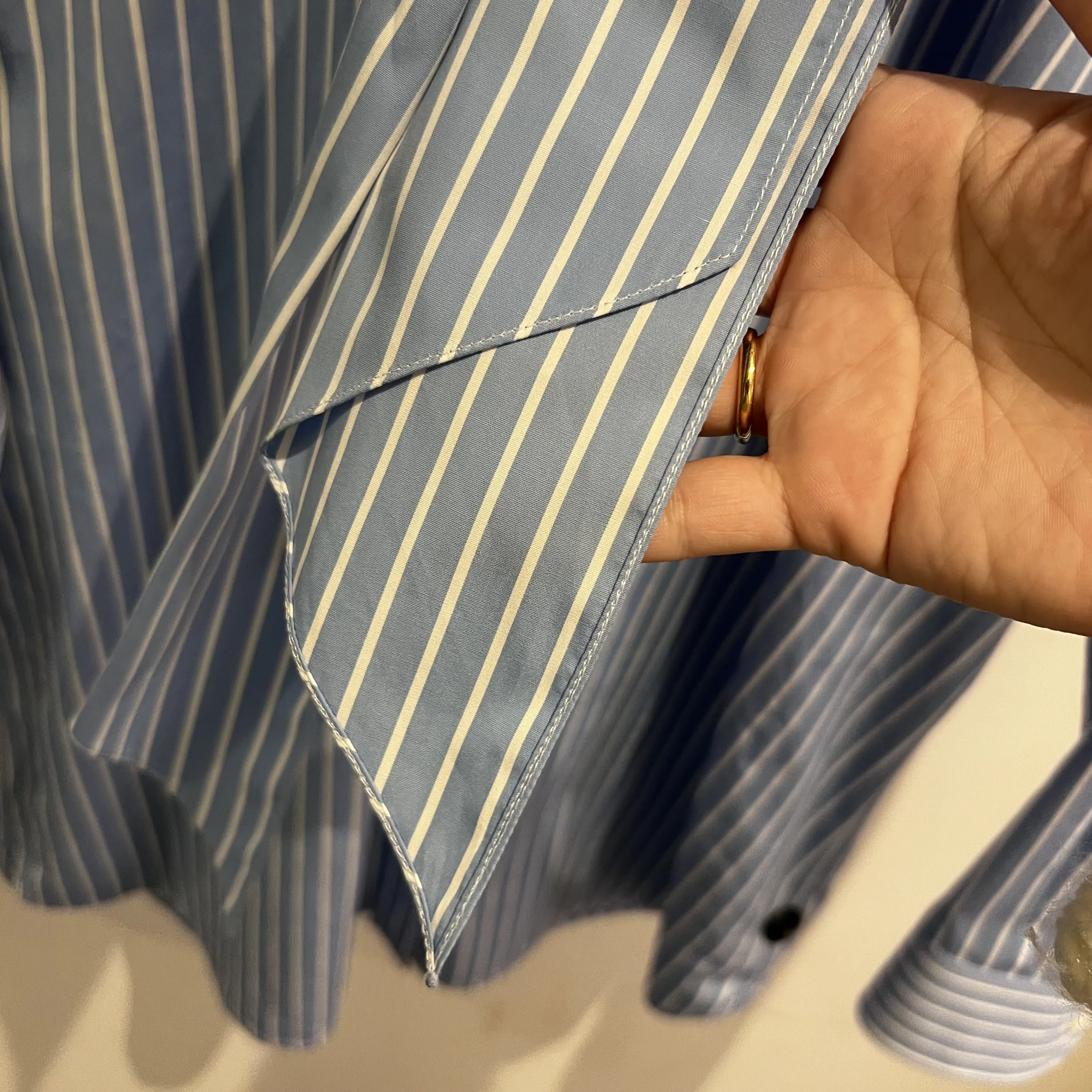 CELINE striped Poplin Lavallière shirt