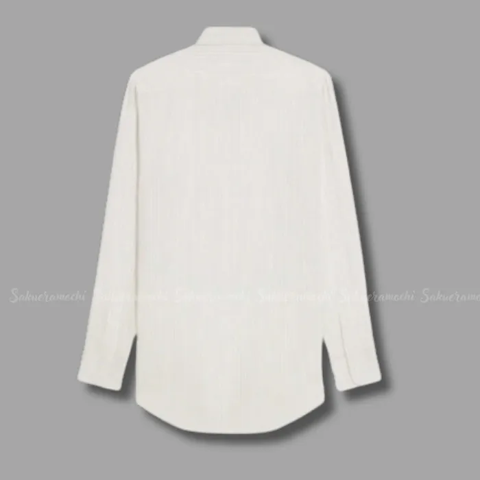 Celine striped silk romy lavalliere shirt