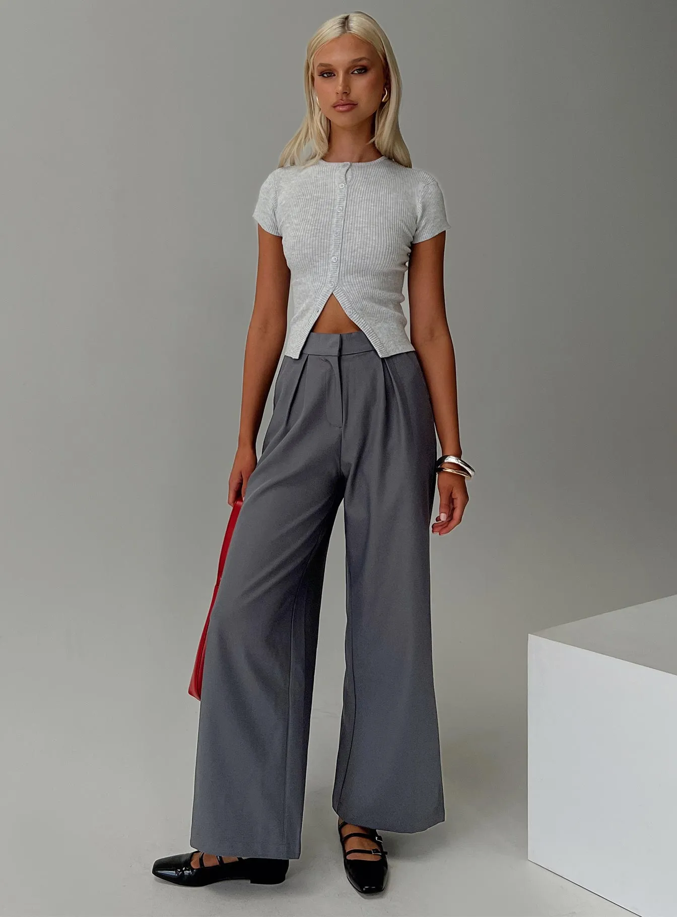 Charcoal Relaxed Pants