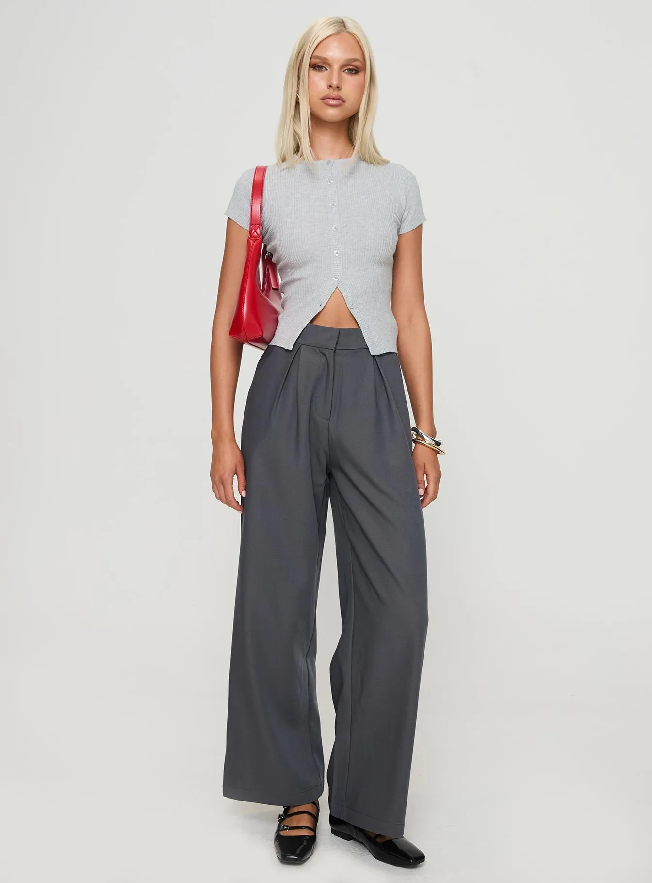 Charcoal Relaxed Pants