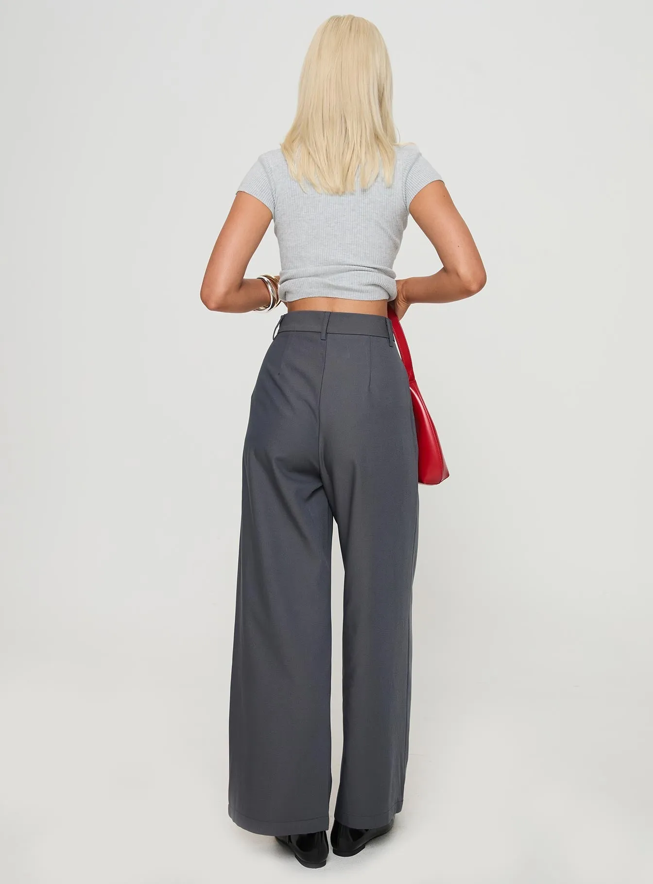 Charcoal Relaxed Pants