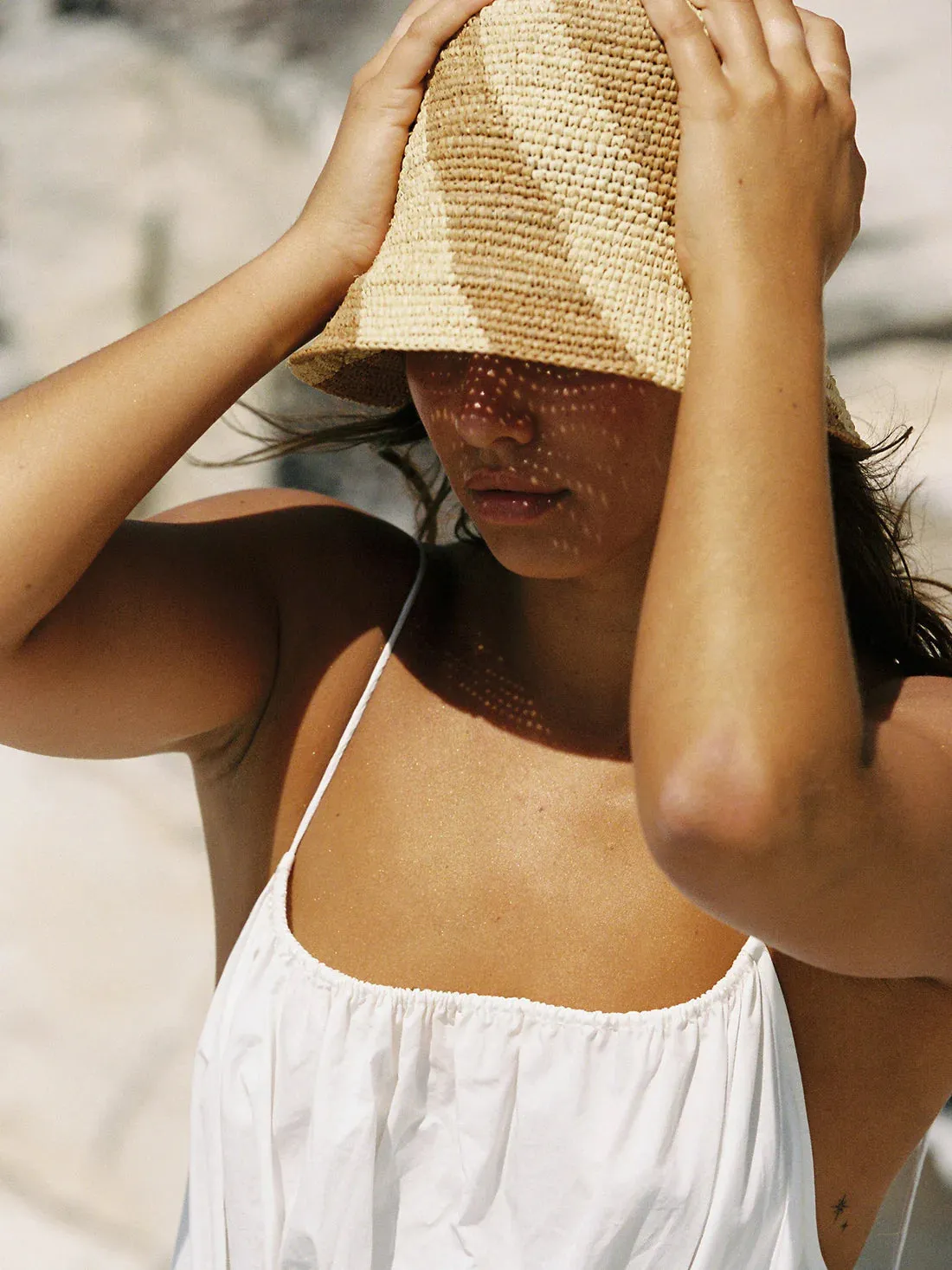 Cyla Bucket Hat, Bronze/Natural - Top Google SEO result: Bronze/Natural Cyla Bucket Hat for sale