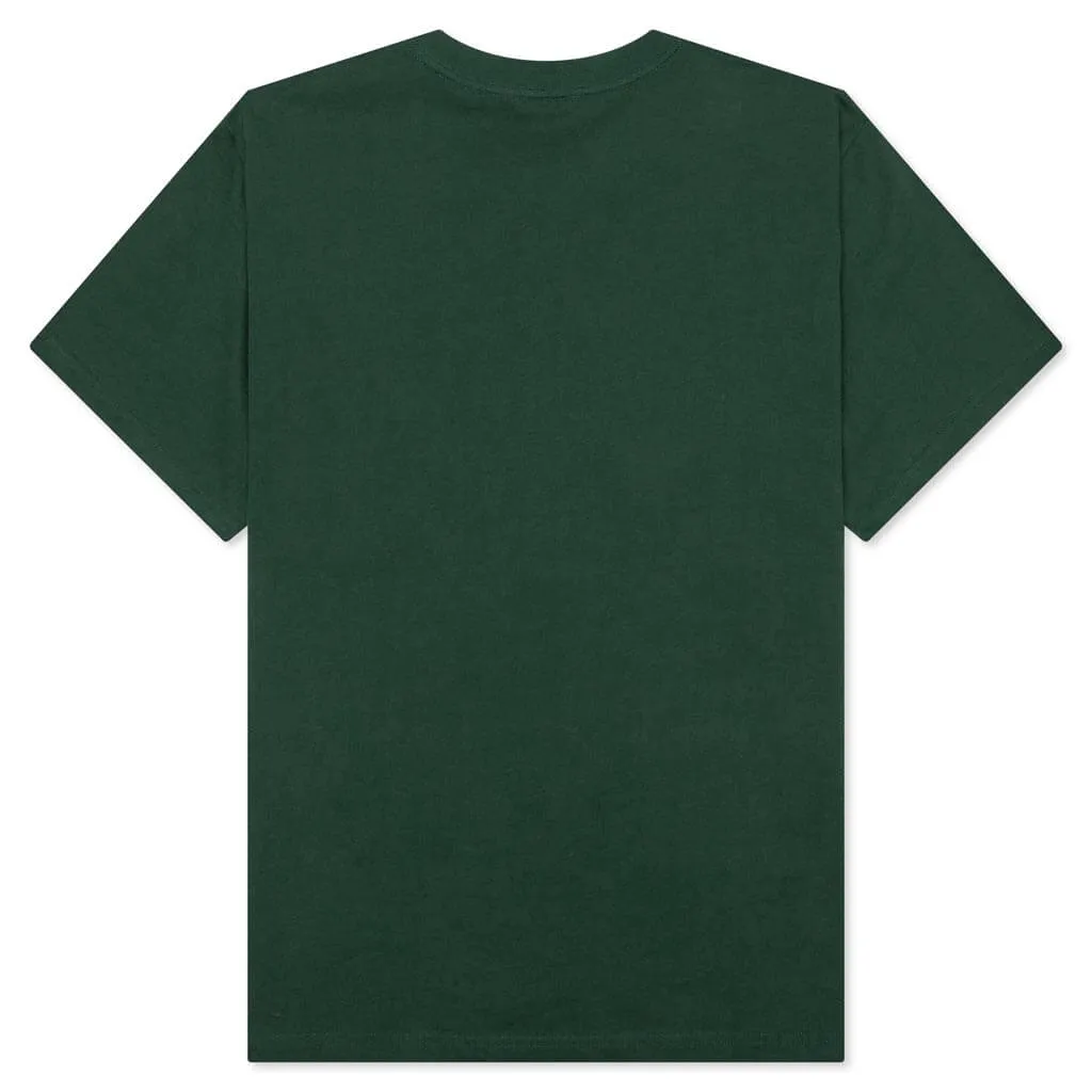 Dark Green Script Tee