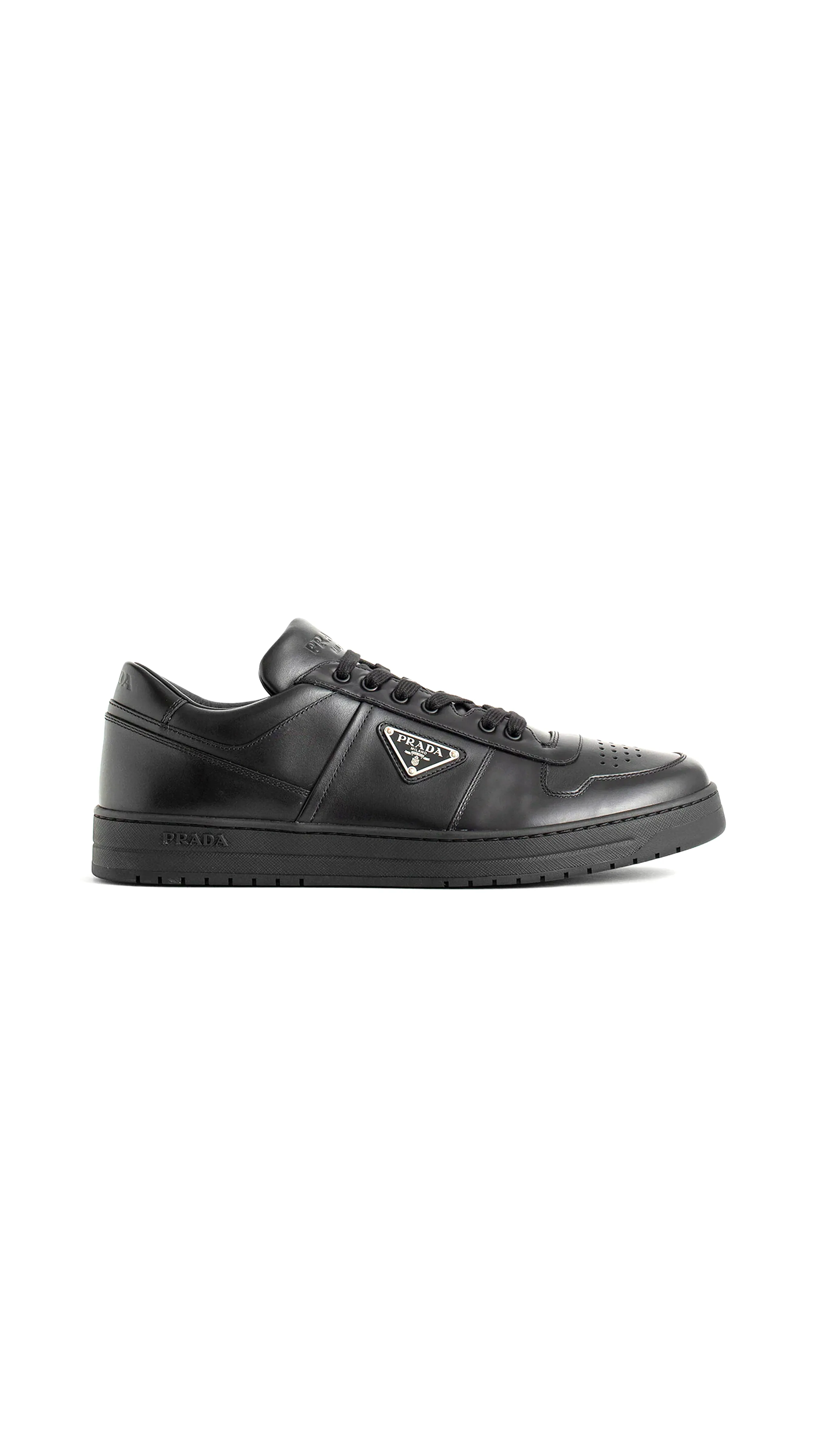 Downtown Black Leather Sneakers