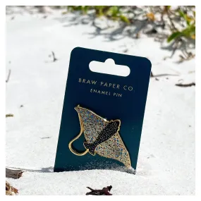 Eagle Ray Lapel Pin