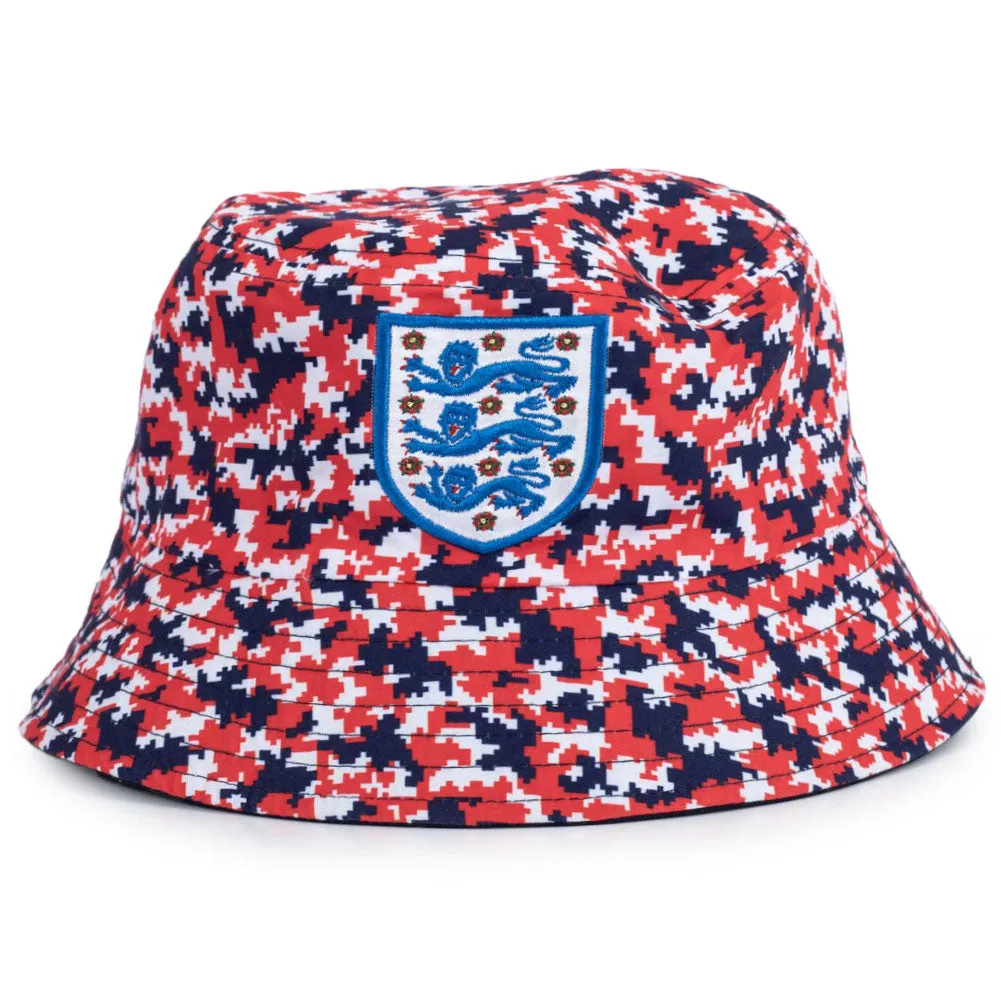 England FA Camo Bucket Hat - Reversible Design