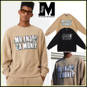 Enjoy Da Money | Unisex Street Style Long Sleeves Cotton Logo Hoodies