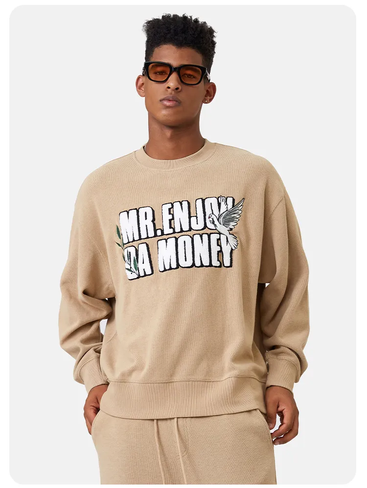 Enjoy Da Money | Unisex Street Style Long Sleeves Cotton Logo Hoodies