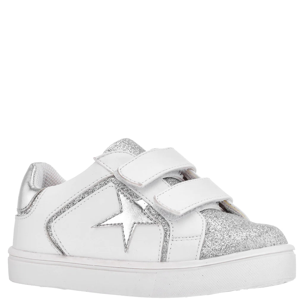 Evon Metallic Star Sneakers