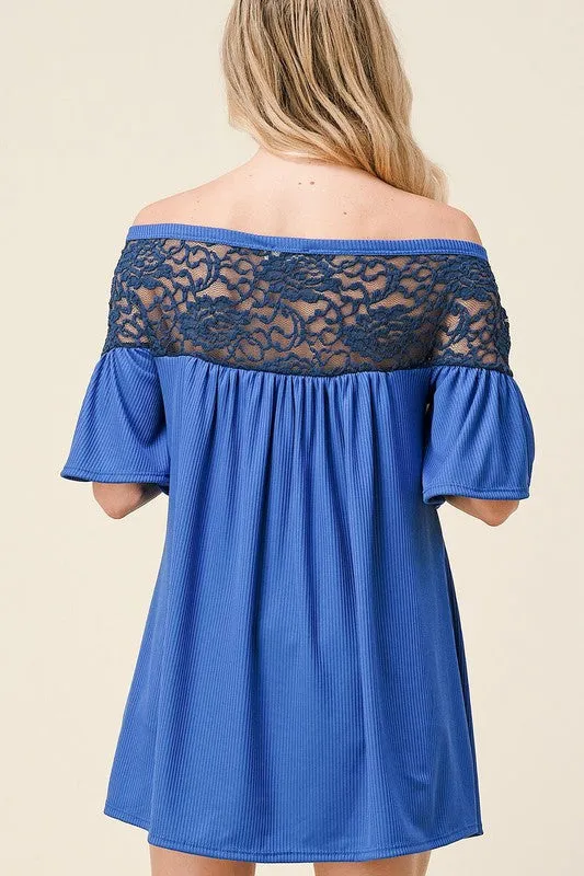 Exquisite Royal Lace Tank Top