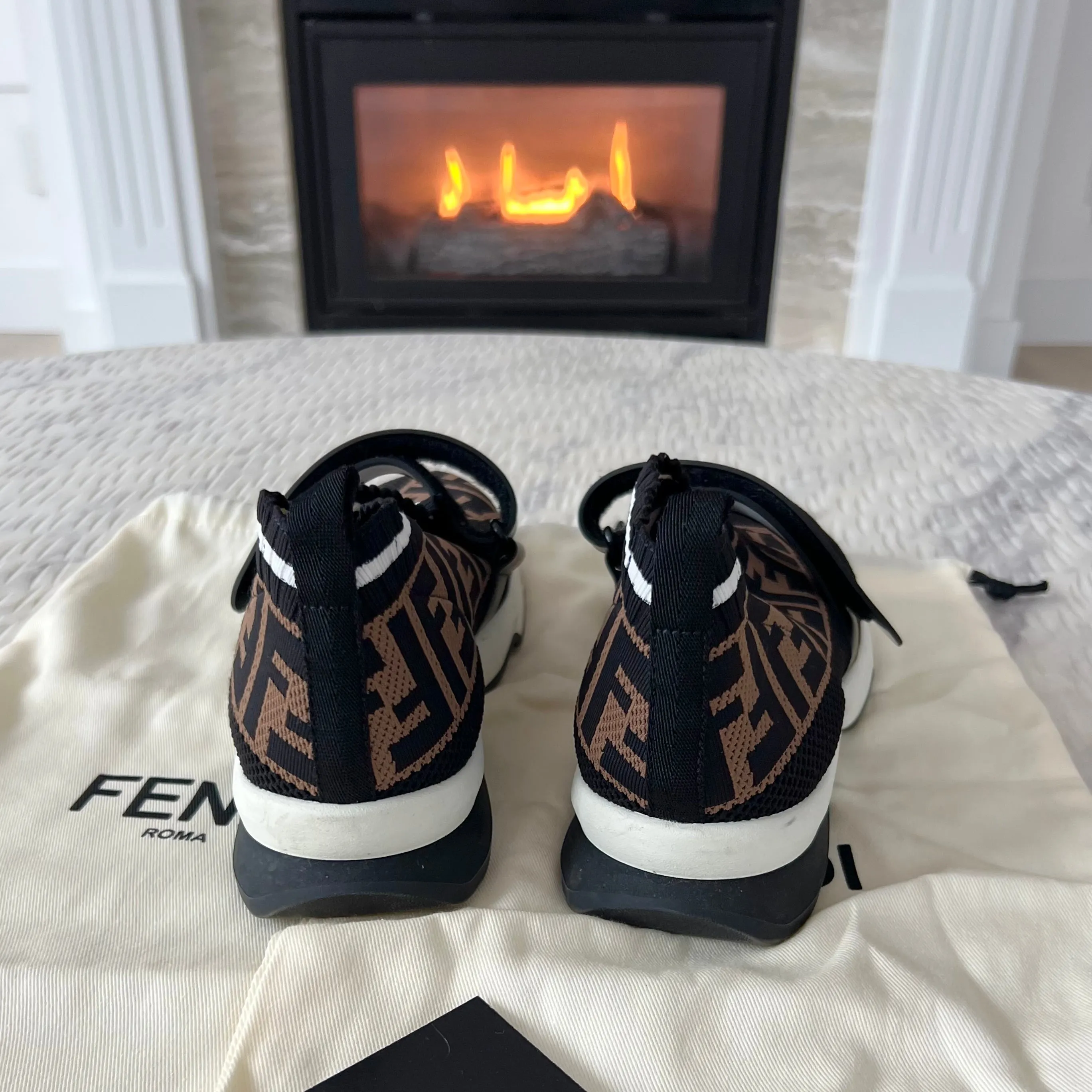 Fendi Fabric Sneakers