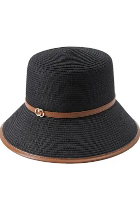 Flat Top Black Bucket Hat