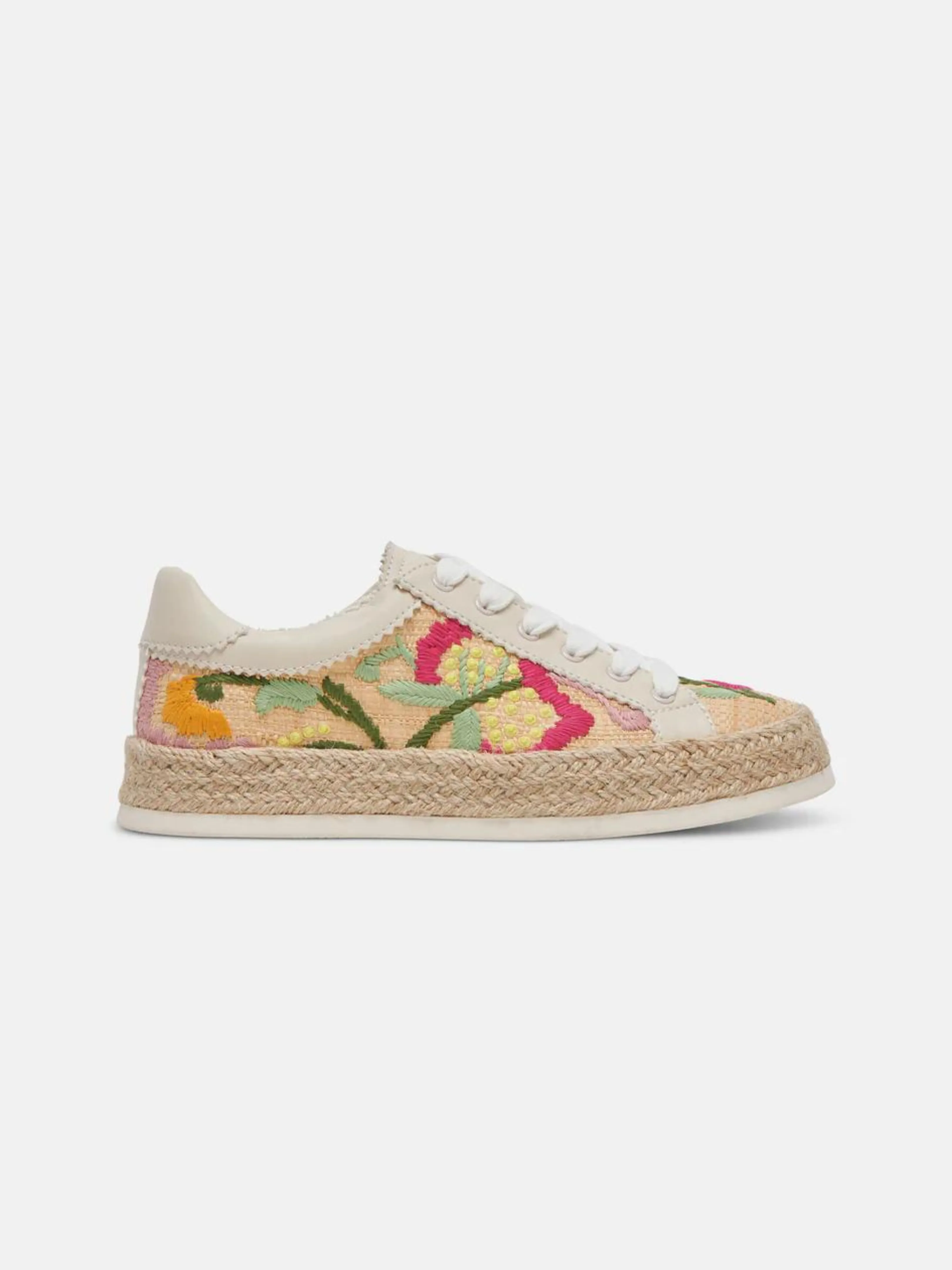 Floral Raffia Sneakers