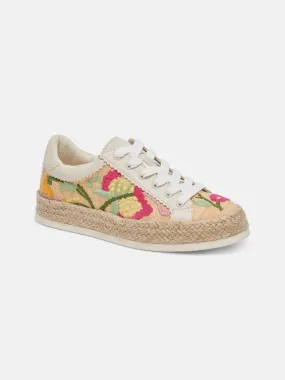 Floral Raffia Sneakers