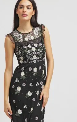 Flower Embroidered Dress