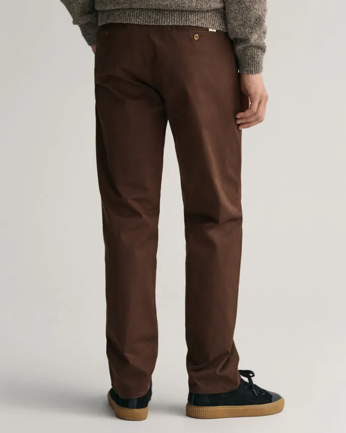 Gant 344555 Brown Slim Twill Chinos.