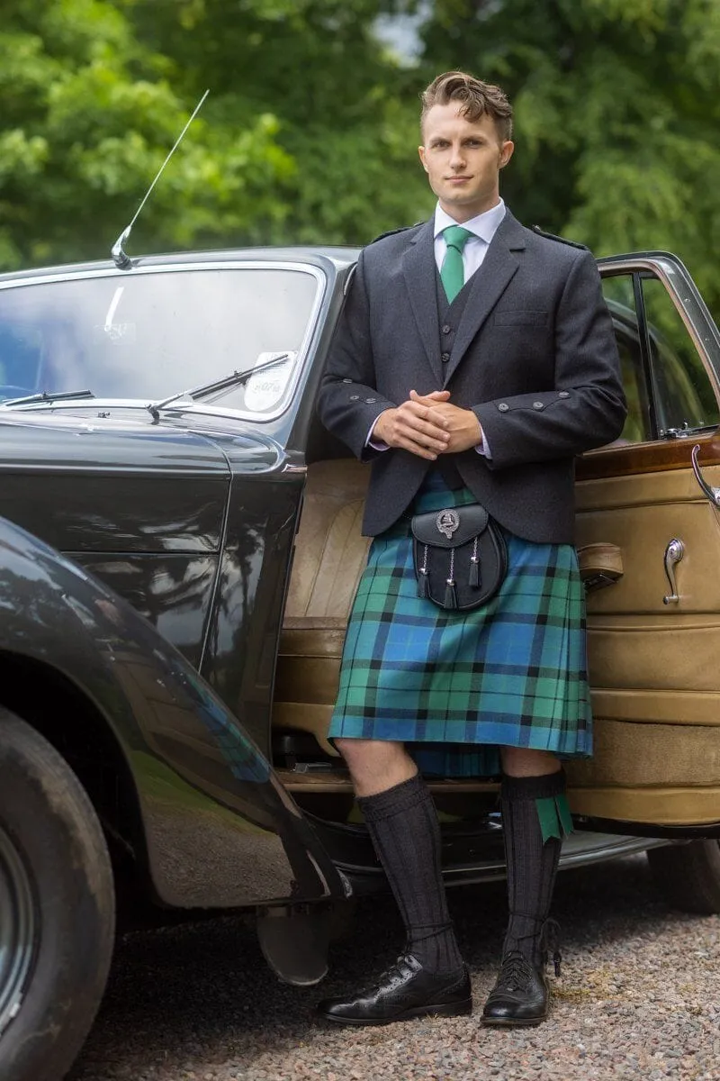 Gent's Deluxe Kilt - MacKay Ancient Tartan - Waist 32.5 - 37